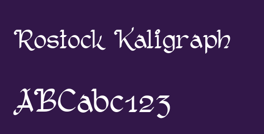 Rostock Kaligraph