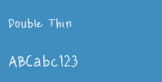 Double Thin