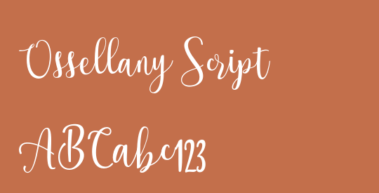 Ossellany Script