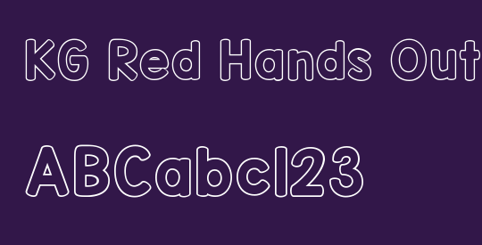 KG Red Hands Outline