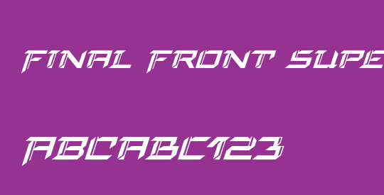Final Front Super-Italic