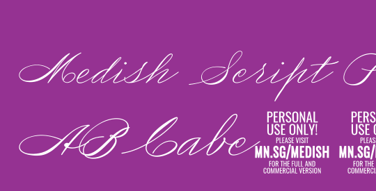 Medish Script PERSONAL USE ONLY