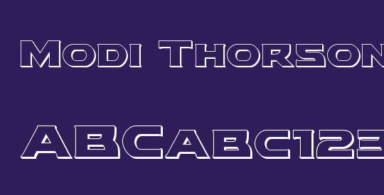 Modi Thorson 3D