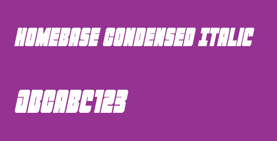 Homebase Condensed Italic