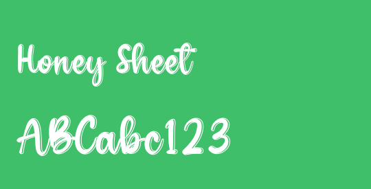 Honey Sheet