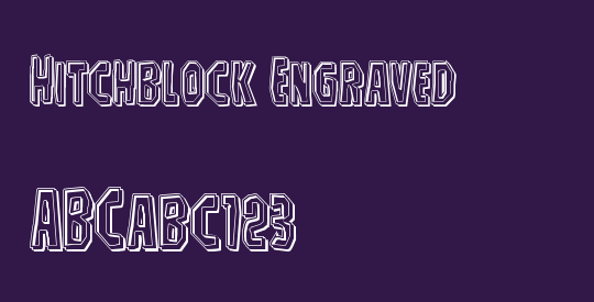 Hitchblock Engraved