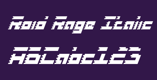 Roid Rage Italic