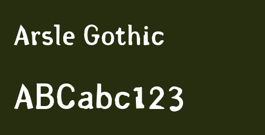 Arsle Gothic