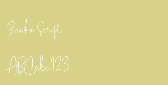 Bianka Script