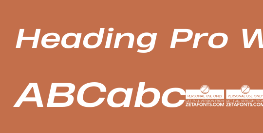 Heading Pro Wide Trial