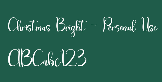 Christmas Bright - Personal Use