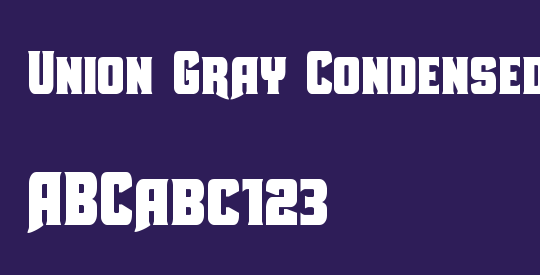 Union Gray Condensed
