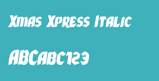 Xmas Xpress Italic