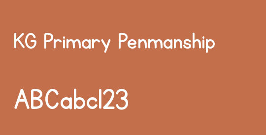 KG Primary Penmanship