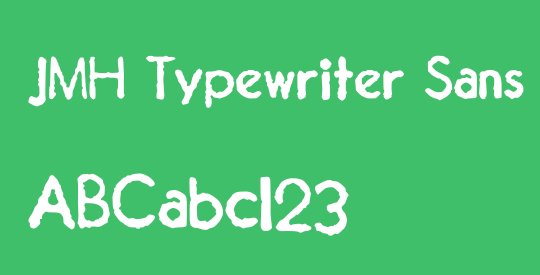 JMH Typewriter Sans