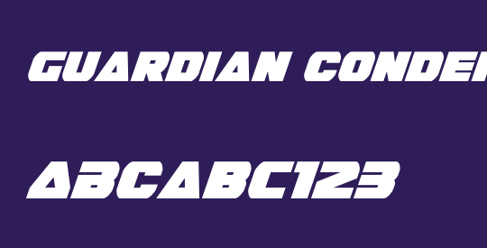 Guardian Condensed Italic