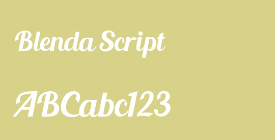 Blenda Script