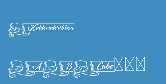 Kaldevaderibbon