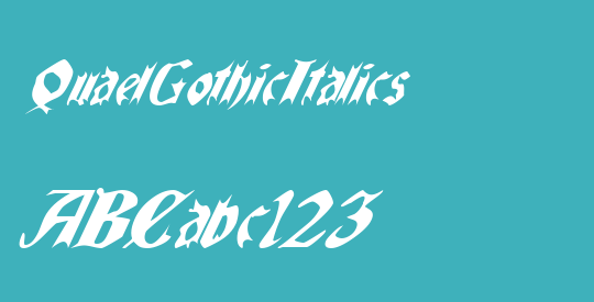 QuaelGothicItalics