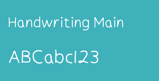 Handwriting Main