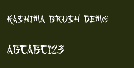 Kashima Brush Demo