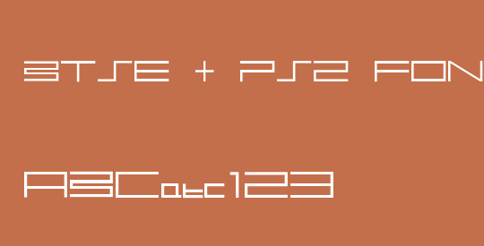 BTSE + PS2 FONT