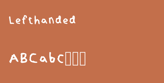 Lefthanded