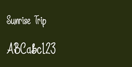 Sunrise Trip