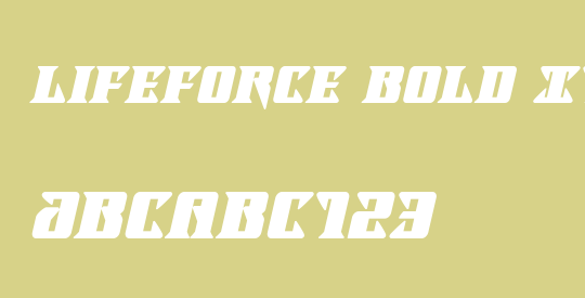 Lifeforce Bold Italic