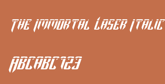 The Immortal Laser Italic