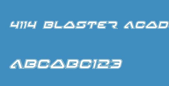 4114 Blaster Academy Italic