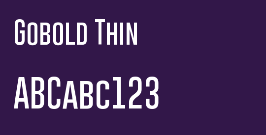 Gobold Thin