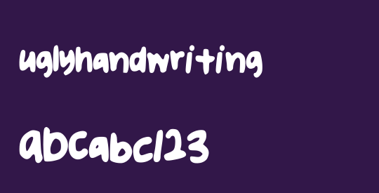 uglyhandwriting