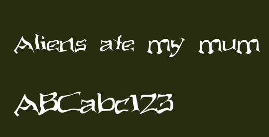 Aliens ate my mum