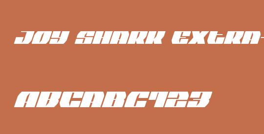Joy Shark Extra-Condensed Italic