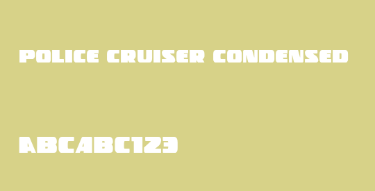 Police Cruiser Condensed