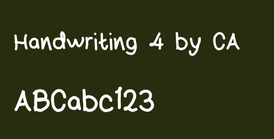 Handwriting 4 by CA