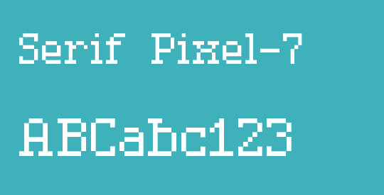 Serif Pixel-7