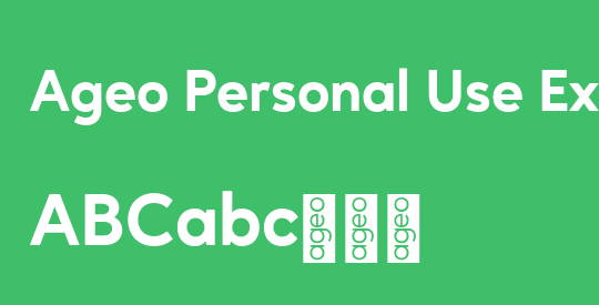 Ageo Personal Use ExtBd
