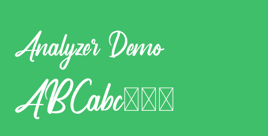 Analyzer Demo