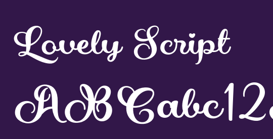 Lovely Script