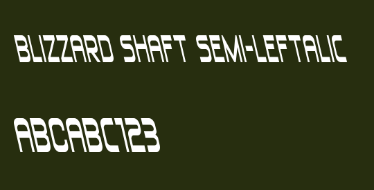 Blizzard Shaft Semi-Leftalic