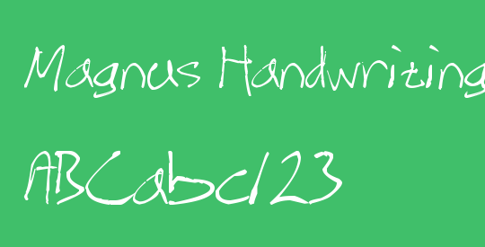 Magnus Handwriting