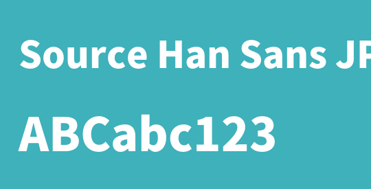 Source Han Sans JP Heavy