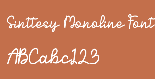 Sinttesy Monoline Font