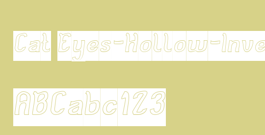 Cat Eyes-Hollow-Inverse