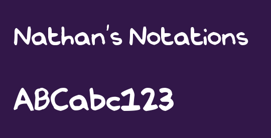Nathan's Notations