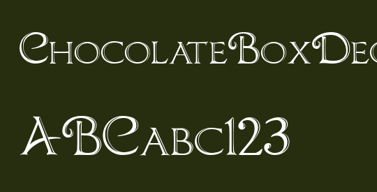 ChocolateBoxDecorative
