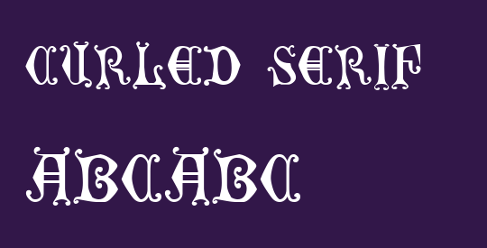 Curled Serif
