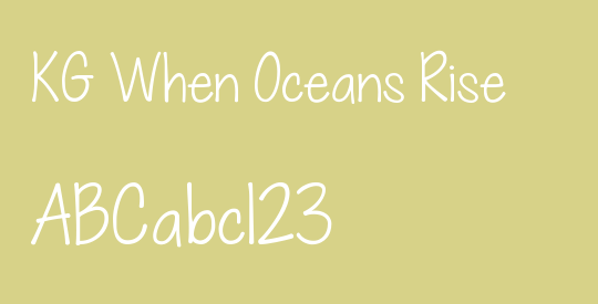 KG When Oceans Rise
